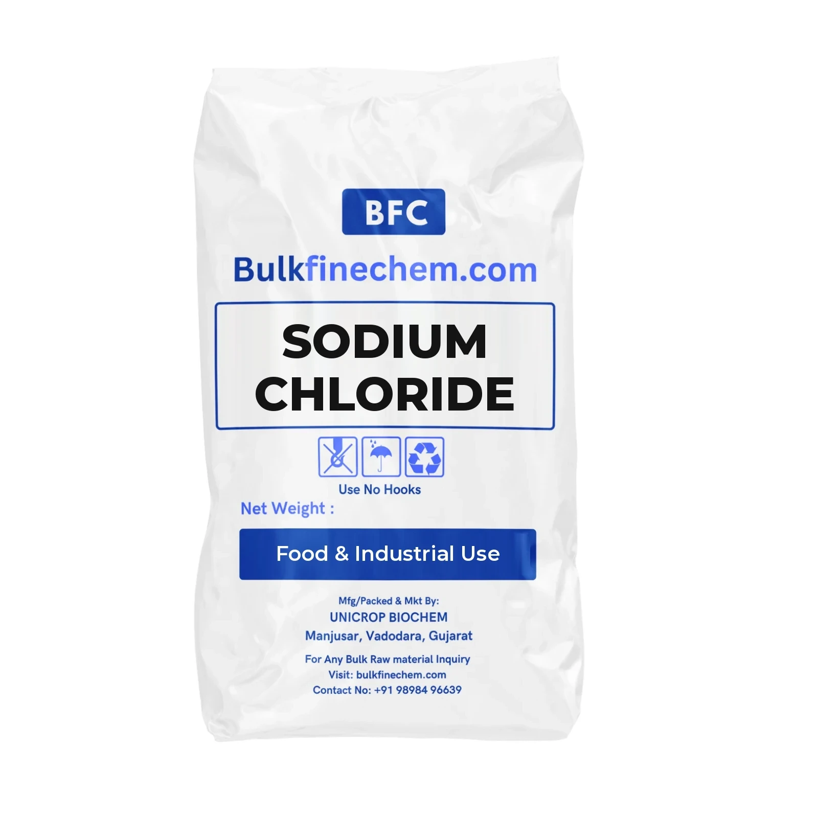 Sodium Chloride salt bulk pack - Bulkfinechem