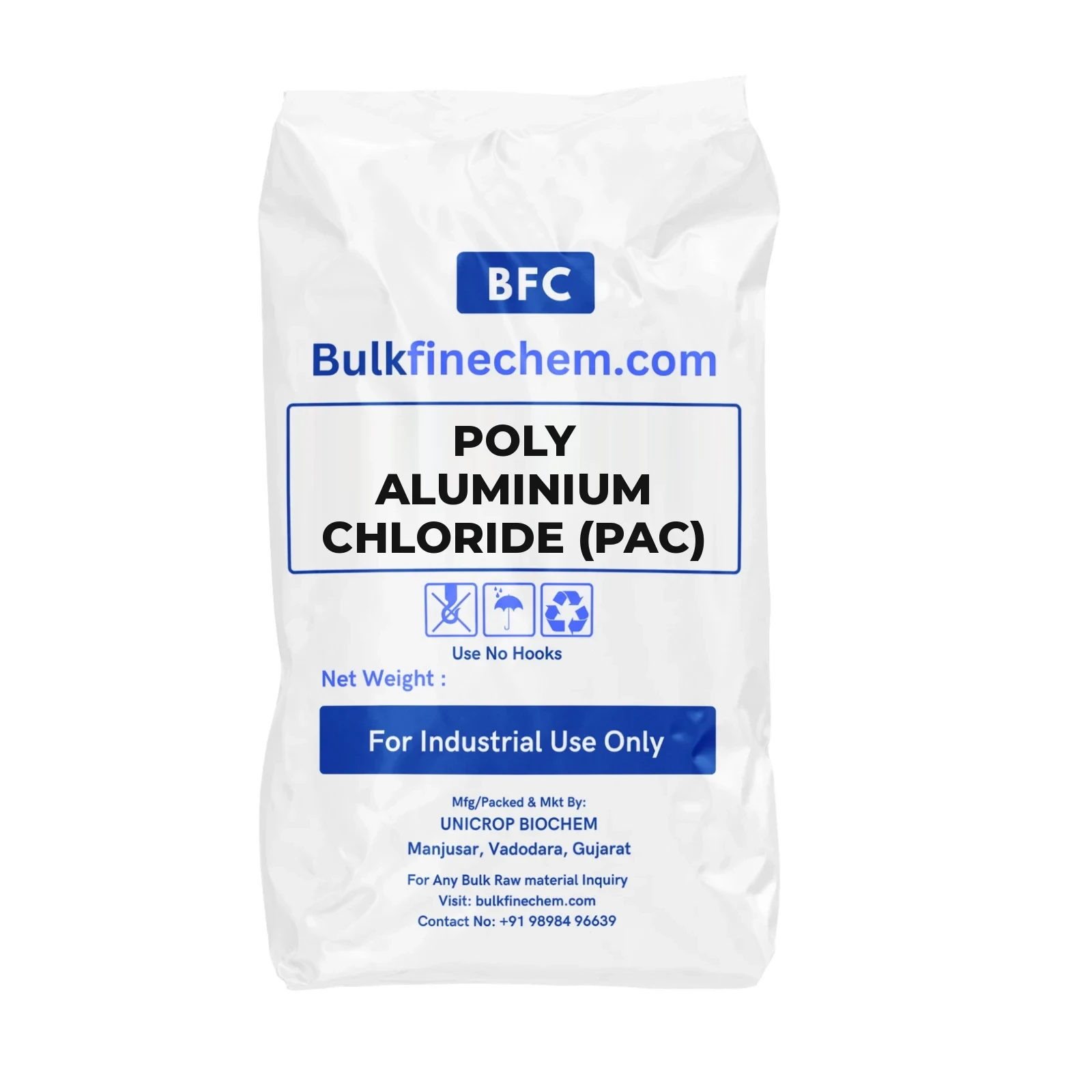 Poly Aluminium Chloride (PAC) bulk pack - Bulkfinechem