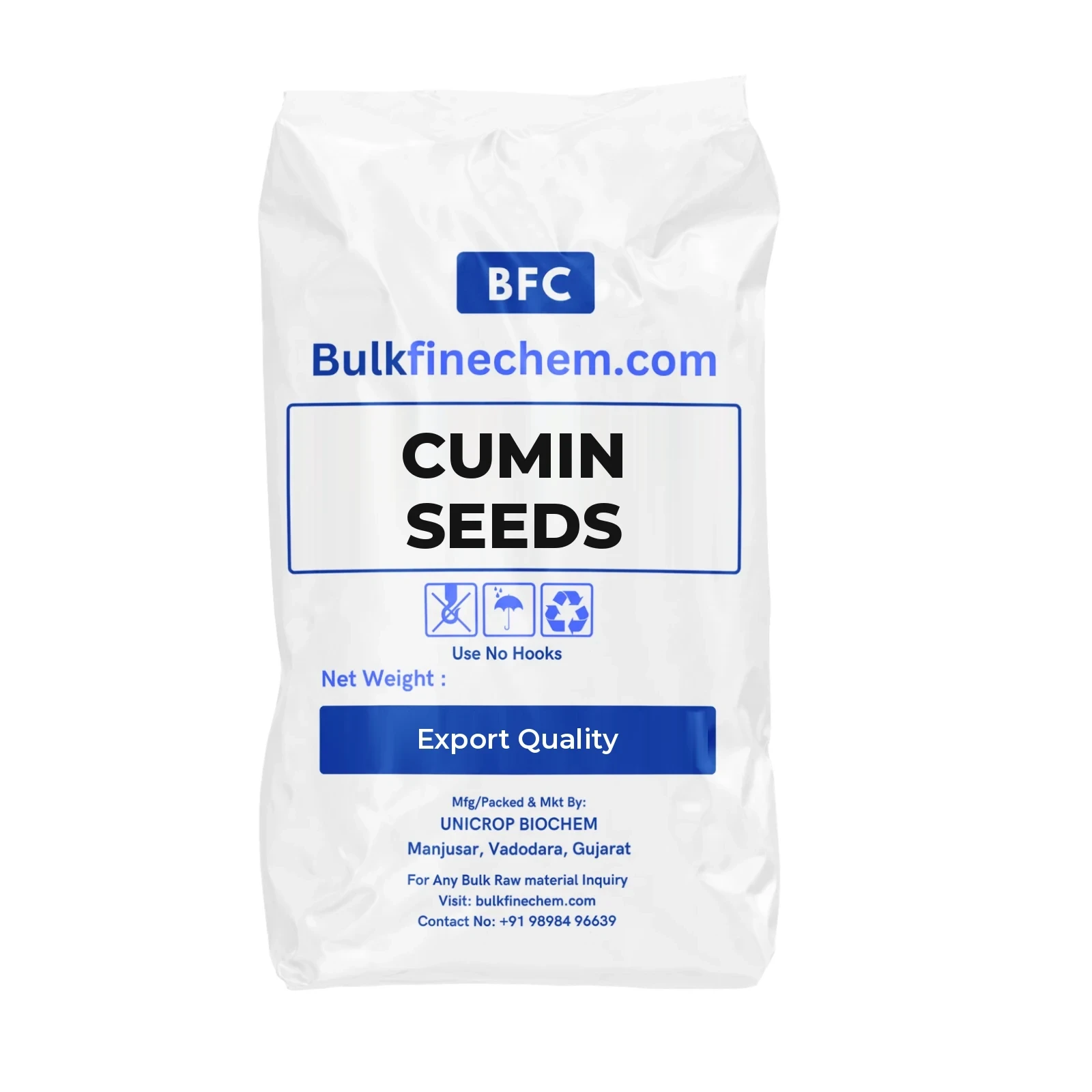 Cumin Seeds bulk export pack - Bulkfinechem